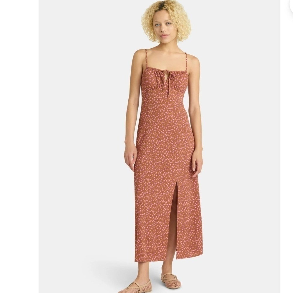No‎ Boundaries Ditsy Floral Maxi Dress Cinnamon XXL (20) NWT